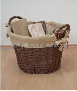Natural and Handmade <strong>Large</strong> Wicker Firewood <strong>Basket</strong> <strong>Log</strong> <strong>Basket</strong> - Product Image 3