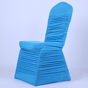 Mariage À Volants <span class=keywords><strong>Universelle</strong></span> Spandex <span class=keywords><strong>Housse</strong></span> De <span class=keywords><strong>Chaise</strong></span> Blanche - Product Image 5