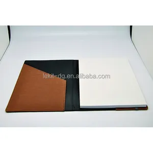 high quality pu leather cheque book cover