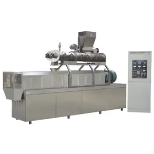 twin screw extrud corn puff snack / puff corn snack make machine