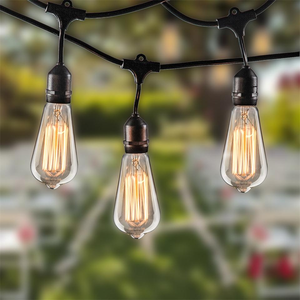 7m 10m 15m Outdoor Waterproof LED <strong>String</strong> <strong>Lights</strong> <strong>E26</strong> E27 LED Retro Edison Bulb Garden <strong>Patio</strong> Holiday Lighting - Product Image 2