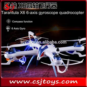 2015 новые игрушки 2.4g тарантула x6 6- оси гироскопа rc quadcopter с hd-видеокамер беспилотный rc ндо гс quadrocopter