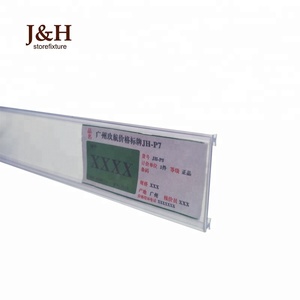 27mm tùy chỉnh siêu thị kệ trong suốt cứng nhựa giá chủ dữ liệu dải hiển thị Acrylic dấu hiệu nhựa rõ ràng nhãn - Product Image 6