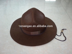 Bán Buôn Len Cảm Thấy Stetson Kỵ Sĩ Hat Cowboy Hat Thiết Kế Cho Mexico Phong Cách Cho Nam Giới Hoặc Phụ Nữ Với Dây Đeo Bằng Da Trong Earflap - Product Image 4