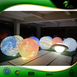 Pallone Gonfiabile a Forma di Pianeta con Illuminazione, Sfera Gonfiabile LED per Decorazioni Sospese - Product Image 6