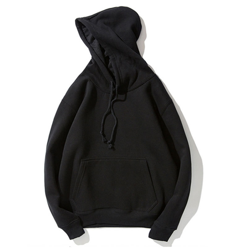 plain black hoodie