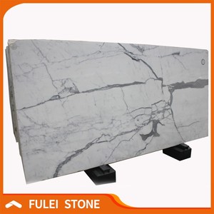 Mostrador de Recepción Moderno de Mármol Blanco Statuario Italiano - Product Image 2