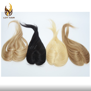Topo europeu virgem cutículas seda feminino cabelo humano toupee e <span class=keywords><strong>toppers</strong></span> 2020 - Product Image 3