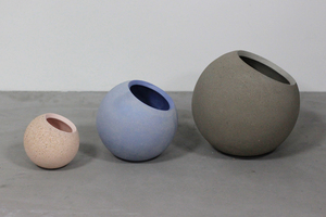 Vasi a Mezza Luna per Piante, Decorazione Casa, Vaso per Fiori <span class=keywords><strong>in</strong></span> <span class=keywords><strong>Cemento</strong></span> - Product Image 6