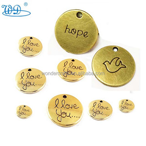 Giá Rẻ Tùy Chỉnh Logo Brass <span class=keywords><strong>Debossed</strong></span> Bronze Mạ Dễ Thương Pet <span class=keywords><strong>Dog</strong></span> An Ninh Trống Tên Kim Loại Khắc Tag - Product Image 2