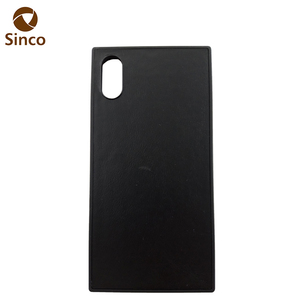 Custodia per telefono cellulare in vera pelle ultra sottile con forma quadrata di alta grana per <span class=keywords><strong>iPhone</strong></span> XS Max - Product Image 3