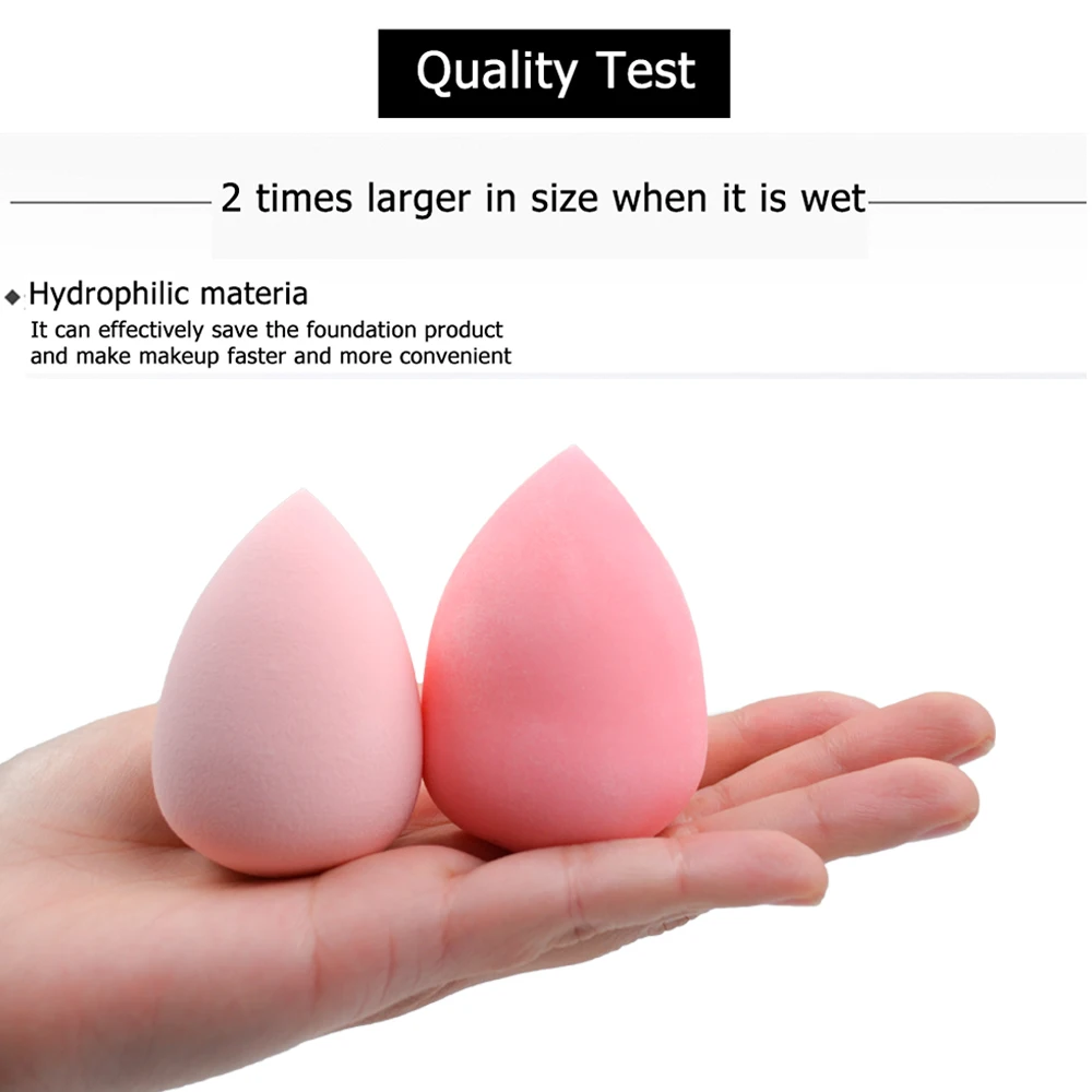 LOW MOQ Soft Non Latex Makeup Sponge Custom Logo Foundation Beauty Sponge Makeup Blender Sponge