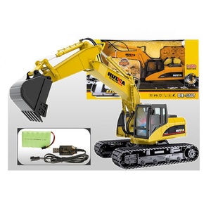 Camion RC en métal réaliste 15CH 1:14 avec benne en alliage robuste, véhicule d'ingénierie télécommandé professionnel pour enfants - Product Image 1