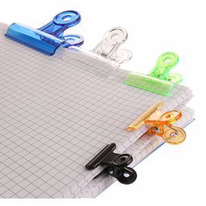 36 Cái Đầu Tròn Clip Mùa Xuân Nhựa Đầy Màu Sắc Chất Kết Dính Clip Bulldog Chất Kết Dính Clip Giấy Tùy Chỉnh - Product Image 3