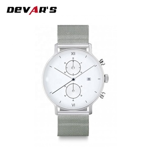 あなた自身のブランドのブルーダイヤルクロノグラフウォッチメンズ、ステンレススチール腕時計を作る - Product Image 6