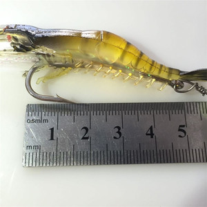 Sunsun — appât artificiel souple en forme de crevette pour la pêche, leurre pour attraper des poissons, avec hameçon phosphorescent, swimbait, 9cm, 6g - Product Image 6