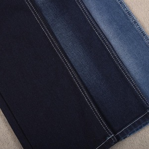 Groothandel blauw jean bull stoffen luxe zelfkant stretch katoen custom denim