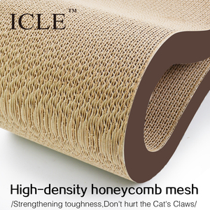 Fabricage Fabriek Golfkarton Kat Scratcher Feather Lounge Ultieme Superieure Hoge Kwaliteit Paper-IC-0095-Brown