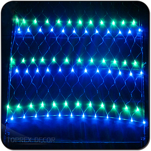 Ngoài trời <span class=keywords><strong>LED</strong></span> Trần <span class=keywords><strong>Net</strong></span> ánh sáng cho Giáng sinh Halloween bán buôn OEM chiếu sáng phát ra RGB trắng xanh xanh Điện áp 110V - Product Image 4