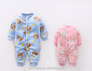 Ropa <span class=keywords><strong>de</strong></span> moda <span class=keywords><strong>para</strong></span> bebé recién nacido, Pelele <span class=keywords><strong>de</strong></span> casa <span class=keywords><strong>para</strong></span> bebé <span class=keywords><strong>de</strong></span> manga larga, <span class=keywords><strong>pijama</strong></span> grueso <span class=keywords><strong>de</strong></span> dibujos animados <span class=keywords><strong>de</strong></span> <span class=keywords><strong>franela</strong></span> - Product Image 1