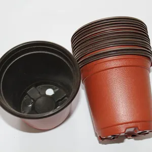 Plastic flower pots 4 inch pot with holes recycling