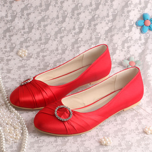 (22 Warna) Wanita Ekstra Lebar Lebar Sepatu Bridal