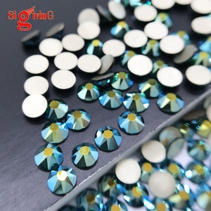 แก้วติดพลอยเทียม2088หินหลังแบนสีไม่ร้อน - Product Image 2