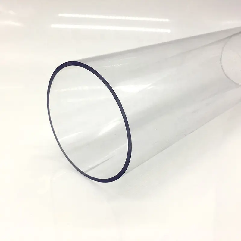 पारदर्शी प्लास्टिक की ट्यूब अण्डाकार पीवीसी पाइप पॉली कार्बोनेट ट्यूब