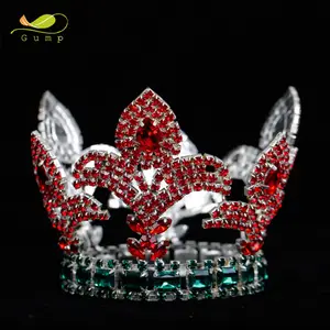 定制圣诞头饰选美水钻全圆皇冠水晶 Tiaras