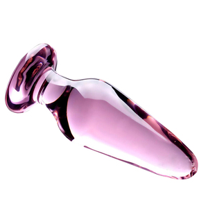 Erwachsenen-Sharing-Kristallpenis Vaginaler Rosa Transparenter Glas-<span class=keywords><strong>Dildo</strong></span> Analplug Butt <span class=keywords><strong>Plug</strong></span> - Product Image 3