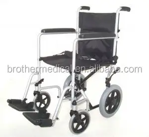 Plegable asiento ajustable silla de ruedas de acero de aluminio de sillas de ruedas para la venta - Product Image 5