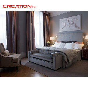 Custom nuevo estilo clásico de alta calidad muebles de madera del dormitorio del <span class=keywords><strong>hotel</strong></span> conjunto - Product Image 3
