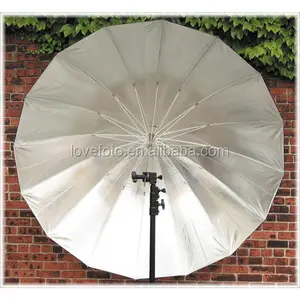 Photostudio 反光银色雨伞 90厘米 150厘米 180厘米伞 Brolly Softbox 深抛物线