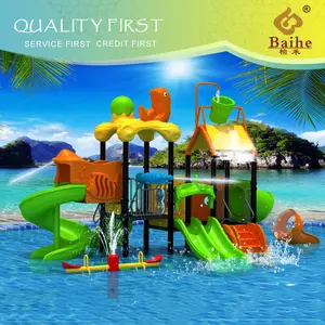 Prezzo basso qualità garantita divertente parco acquatico piccolo acquascivolo per bambini moderno parco giochi all'aperto scuola materna giocattoli divertenti per bambini