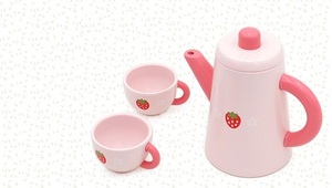 Girls Cooking <strong>Toy</strong> High Tea Set Cake Tea Cup <strong>Ice</strong> <strong>Cream</strong> Set pink Play <strong>Wooden</strong> <strong>Toy</strong> - Product Image 4