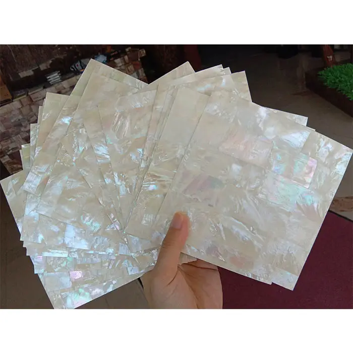 White mother of pearl shell sheet rainbow shell sheet abalone shell paper