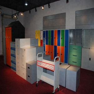 Özel yapılmış Modern Metal ve ahşap kitaplık melamin kitaplık kitaplık - Product Image 2