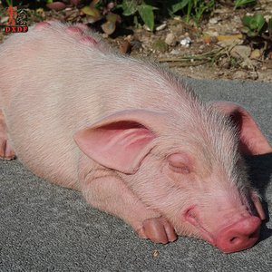 リアルな等身大の動物の豚シリコンミニワックス像ギフト用 - Product Image 6