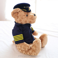 Uniforme OEM Ours en peluche Jouets en peluche Animaux en peluche Ours en peluche Poupées pour enfants Jouets en peluche personnalisé Ours en peluche mouche
