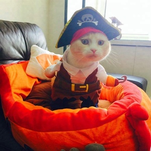 Funny Pet ropa pirata gato traje Corsair vestirse partido ropa para <span class=keywords><strong>perro</strong></span> de gato más sombrero - Product Image 3