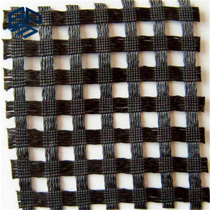 Hoge Treksterkte Warp Gebreide Polyester Geogrid Gebruikt voor Spoorweg Foundation - Product Image 1