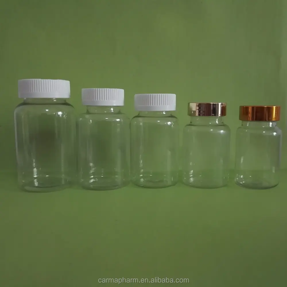 Botol Pil Tablet Kapsul Plastik PET Farmasi 75cc Tutup Perak, Tutup Flip