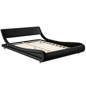 Base de Cama Elegante de Perfil Bajo en Cuero Sintético PU - Product Image 1