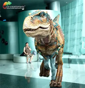 실물 같은 성인 애니마트로닉스 t rex 공룡 복장