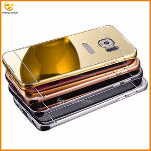 Pour <span class=keywords><strong>samsung</strong></span> <span class=keywords><strong>galaxy</strong></span> <span class=keywords><strong>s7</strong></span> bord miroir retour plaque en plastique cas - Product Image 1