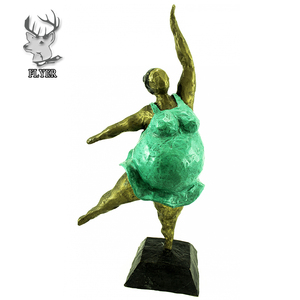 Nouveau produit sculpture en métal moulé sculpture en bronze sculpture <span class=keywords><strong>yoga</strong></span> fat lady à vendre - Product Image 4