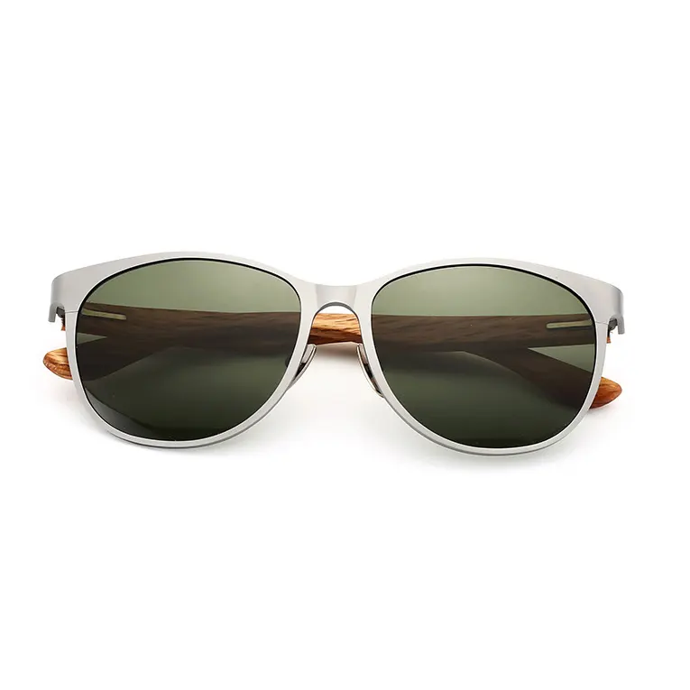 Титановые деревянные солнцезащитные очки, китайская фабрика, солнцезащитные очки «кошачий глаз»