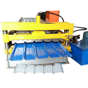 Oluklu <span class=keywords><strong>demir</strong></span> çatı kaplama rulo şekillendirme makinesi Çin'de üretilmiştir - Product Image 4