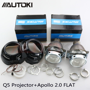 Autoki Xe có Kiểu Dáng Xe Kim Loại Q5 3.0 inch HID Bi xenon đèn pha Ống Kính Máy Chiếu + Apollo 2.0 Phẳng Những Tấm Vải Liệm Sử Dụng D2S D2H Bulbs Đèn - Product Image 2