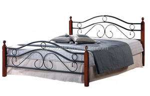 Lit russe de jambe en bois de meubles de lit en métal HM-WLB-74 - Product Image 2